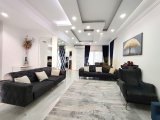 satılık 3+1villa girne alsancak bölgesi güneş enerjisi sistemi kış bahçeli 25 çeşit meyve ağacı geniş açık plan modern mutfak