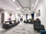 satılık 3+1villa girne alsancak bölgesi güneş enerjisi sistemi kış bahçeli 25 çeşit meyve ağacı geniş açık plan modern mutfak