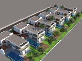 Girne Edremit'te satılık 4+1 yüzme havuzlu Villalar