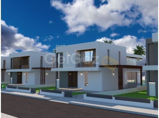 Girne Edremit'te satılık 4+1 yüzme havuzlu Villalar