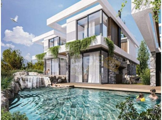 Satılık Lüks Modern 2 Yatak Odalı Havuzlu Villa, Girne Esentepe Bölgesind