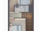 girne merkezde satılık 2+1 loft daire
