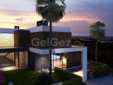 Girne Bellapais'te satılık özel bahçeli ve teraslı, yüzme havuzlu, modern mimarili 4+1 süper lüks villalar