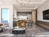 İskele Long Beach'te satılık 1+1 lüks daire