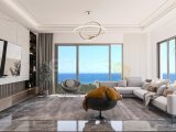 İskele Long Beach'te satılık 1+1 lüks daire