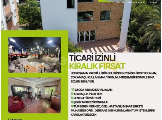 LEFKOŞA/YENİŞEHİR'DE KİRALIK İŞ YERİ