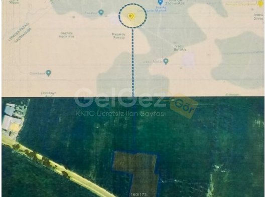 GAZİMAĞUSA/PAŞAKÖY'DE SATILIK TARLALAR