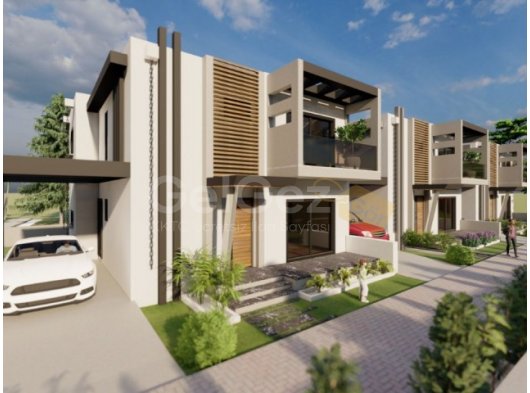 LEFKOŞA/BATIKENT' DE 3+1 SATILIK İKİZ VİLLA