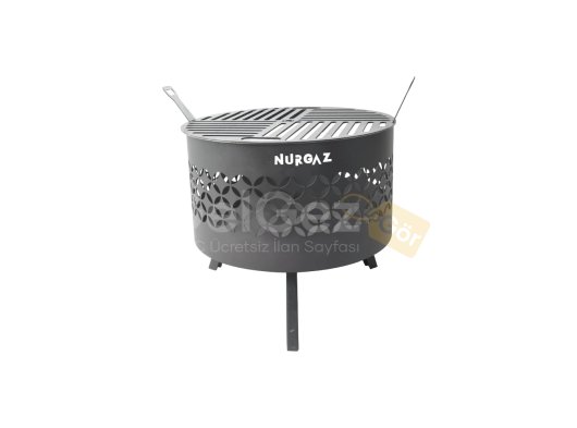 NURGAZ ORMAN ŞÖMİNESİ YILDIZ DESEN IZGARALI