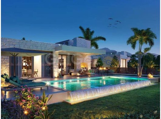 Girne Esentepe Satılık 4+1Villa Bahçeli, Şömineli ve Yüzme Havuzlu