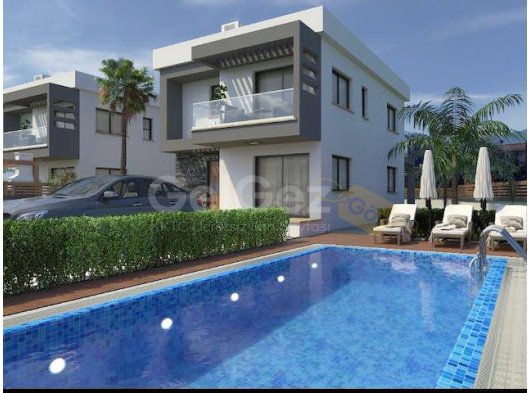 Kıbrıs Alsancak'ta satılık bahçeli özel havuzlu villa, 177 m²