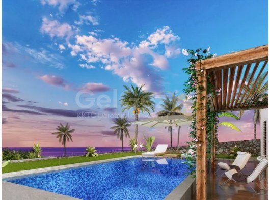 Plaja Yürüme Mesafesinde Modern 3 Yatak Odalı Bungalow Ortak Havuz, Spor Salonu & Restoran