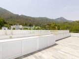 Bellapais'te Havuzlu Site İçerisinde Çatı Teraslı ve Ful Eşyalı 4+1 İkiz Villa