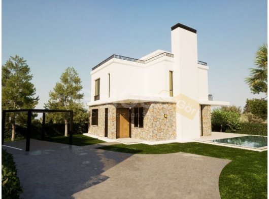 Edremit'te 3+1 Modern Villalar + Ortak Yüzme Havuzu + Çatı Teras ref 234h-1