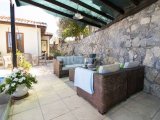 3 yatak odalı bungalov + yüzme havuzu + klima, traverten mermer + geniş teras + olağanüstü panoramik manzara + Sahibinin adına tapu, KDV ödenmiş