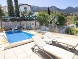 3 yatak odalı bungalov + yüzme havuzu + klima, traverten mermer + geniş teras + olağanüstü panoramik manzara + Sahibinin adına tapu, KDV ödenmiş