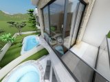 Lüks 4 yatak odalı kapalı plan villalar + özel sonsuzluk yüzme havuzu + denize 200m mesafede + ödeme planı