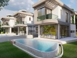 Lüks 4 yatak odalı kapalı plan villalar + özel sonsuzluk yüzme havuzu + denize 200m mesafede + ödeme planı