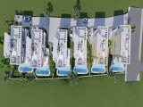 Lüks 4 yatak odalı kapalı plan villalar + özel sonsuzluk yüzme havuzu + denize 200m mesafede + ödeme planı