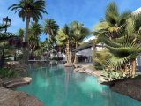 Contemporary 1 bedroom garden apartment + communal pools + indoor heated pool + SPA centre + restaurant + bar + gym + sport facilities + walking distance to the