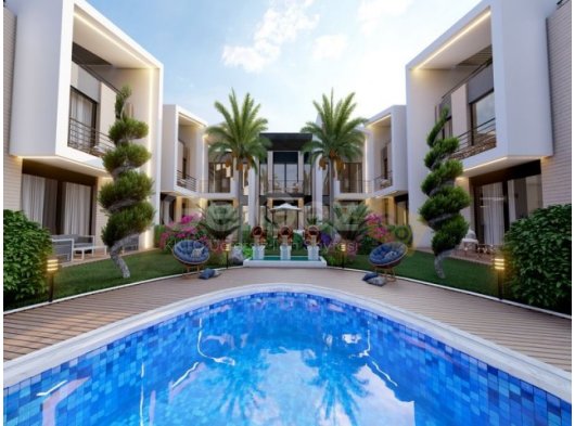 1 yatak odalı LÜKS daireler + ortak yüzme havuzu + plaja ve sahil yoluna yürüme mesafesi + muhteşem yatırım fırsatı + deniz ve dağ manzarası + Ödeme planı