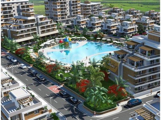 2 yatak odalı yepyeni bir daire + ortak havuz