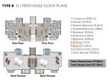 Modern ve lüks 3 yeniden satış penthouse daire + tam donanımlı + ortak yüzme havuzu + çocuk oyun alanı + muhteşem deniz ve dağ manzarası