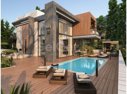 4 yatak odalı lüks villa + özel yüzme havuzu + 2 araçlık yer altı garajı + denize yürüme mesafesi + Ödeme planı