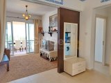 2 yatak odalı ikinci el çatı katı daire + full eşyalı + ortak havuzlar + kapılı güvenlik