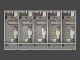 Modern stüdyo plan daireler + ortak havuzlar + kapalı ısıtmalı havuz + havuz barı + restoranlar + spa & sağlık merkezi + spor salonu + jeneratör + güvenlik ve C