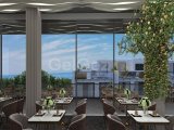Modern stüdyo plan daireler + ortak havuzlar + kapalı ısıtmalı havuz + havuz barı + restoranlar + spa & sağlık merkezi + spor salonu + jeneratör + güvenlik ve C