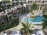 1 yatak odalı plan dışı LÜKS yeniden satış plaj kat bahçe daire + tamamen mobilyalı + 5 yıldızlı deniz kenarı gelişme + ortak yüzme havuzları + özel lagün'e