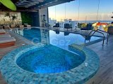 3 yatak odalı lüks bahçe daire + tamamen mobilyalı + ortak yüzme havuzları + restoran + SPA merkezi + tenis kortu + golf