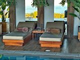 3 yatak odalı lüks bahçe daire + tamamen mobilyalı + ortak yüzme havuzları + restoran + SPA merkezi + tenis kortu + golf