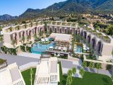 Lüks yeniden satış stüdyo daire + ortak havuzlar + restoran + spor salonu + spa + plaja erişim + muhteşem deniz ve dağ manzaraları