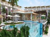 Lüks yeniden satış stüdyo daire + ortak havuzlar + restoran + spor salonu + spa + plaja erişim + muhteşem deniz ve dağ manzaraları