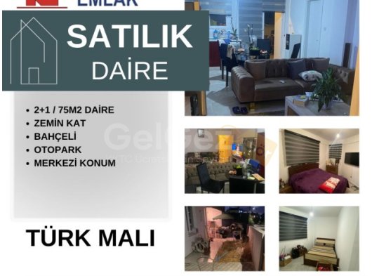 LEFKOŞA HAMİTKÖY BÖLGESİNDE SATILIK 2 + 1 ZEMİNKAT DAİRE