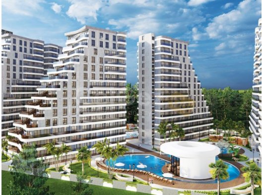 MAĞUSA GEÇİTKALE BÖLGESİNDE LÜKS SİTE İÇERSİNDE SATILIK 1 + 1 DAİRELER