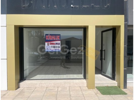 LEFKOŞA ORTAKÖY'DE ANA CADDE ÜZERİNDE AYLIK ÖDEMELİ KİRALIK İŞ YERİ