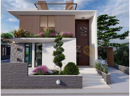 İskele Boğaz Tepe 3+1 Lüks Villa Türk Tapulu