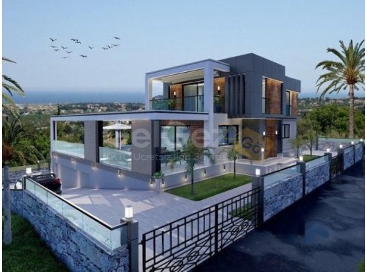 Arapköy'de Muhteşem manzaralı luks villa 4+1 600.000 STG