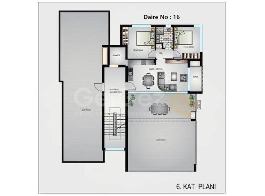 Lefkoşa 2+1 Satılık Daire