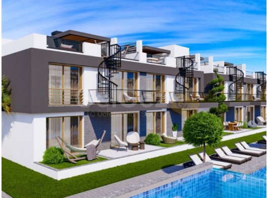 Lapta'da ortak havuzlu 1+1 proje penthouse 215.000 STG / 0548 823 96 10