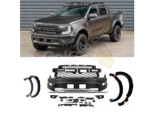 Ford Ranger T9 2023+ Raptor Stil Ön Tampon ve Dodik Takımı Sinyalli