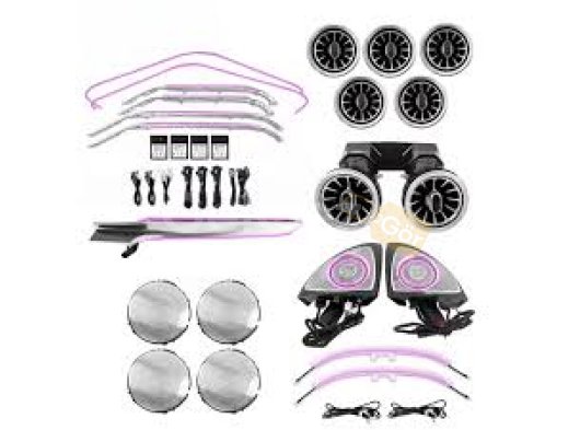 Mercedes C-Class W205 C63 İçin Uyumlu 64 Renk İç Ambiyans Seti 26 Parça