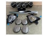 Mercedes W205 Işıklı Ön Arka Havalandırma Torpido Göğüs Çıta Işıklı Kolon Kapak 3D Tweeter 64 Renk (4 Parça)