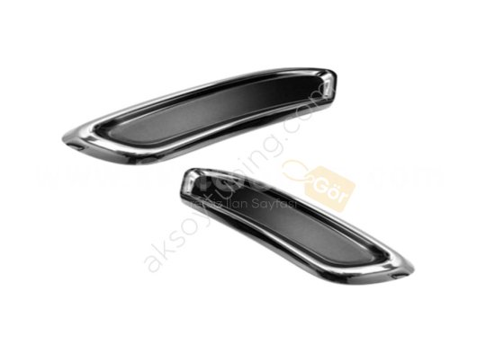 Volkswagen Passat B8 ( 2015-2018 ) Uyumlu Yedek Parça Krom Egzoz Görünümlü Difüzör Paslanmaz Çelik