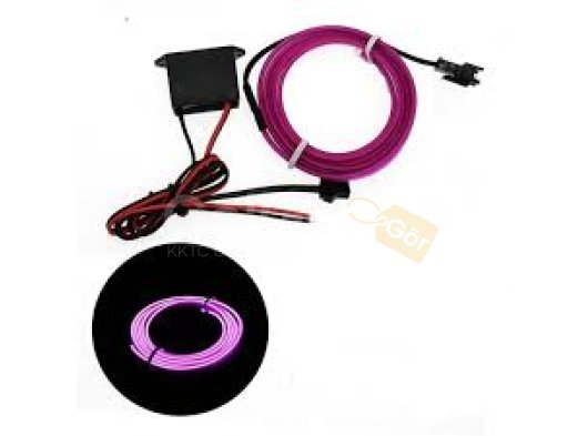 Araç İçi Neon Aydınlatma Mor 1 Metre