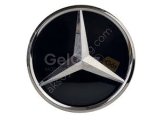 Mercedes W204 2006-14 İçin Uyumlu Yedek Parça 3D Aynalı Panjur Logosu Parlak Siyah