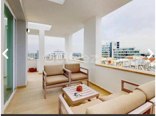 Kıbrıs Girne Merkez - Satılık Lüks 3+1 Full Eşyalı Dağa ve Deniz Manzaralı Penthouse